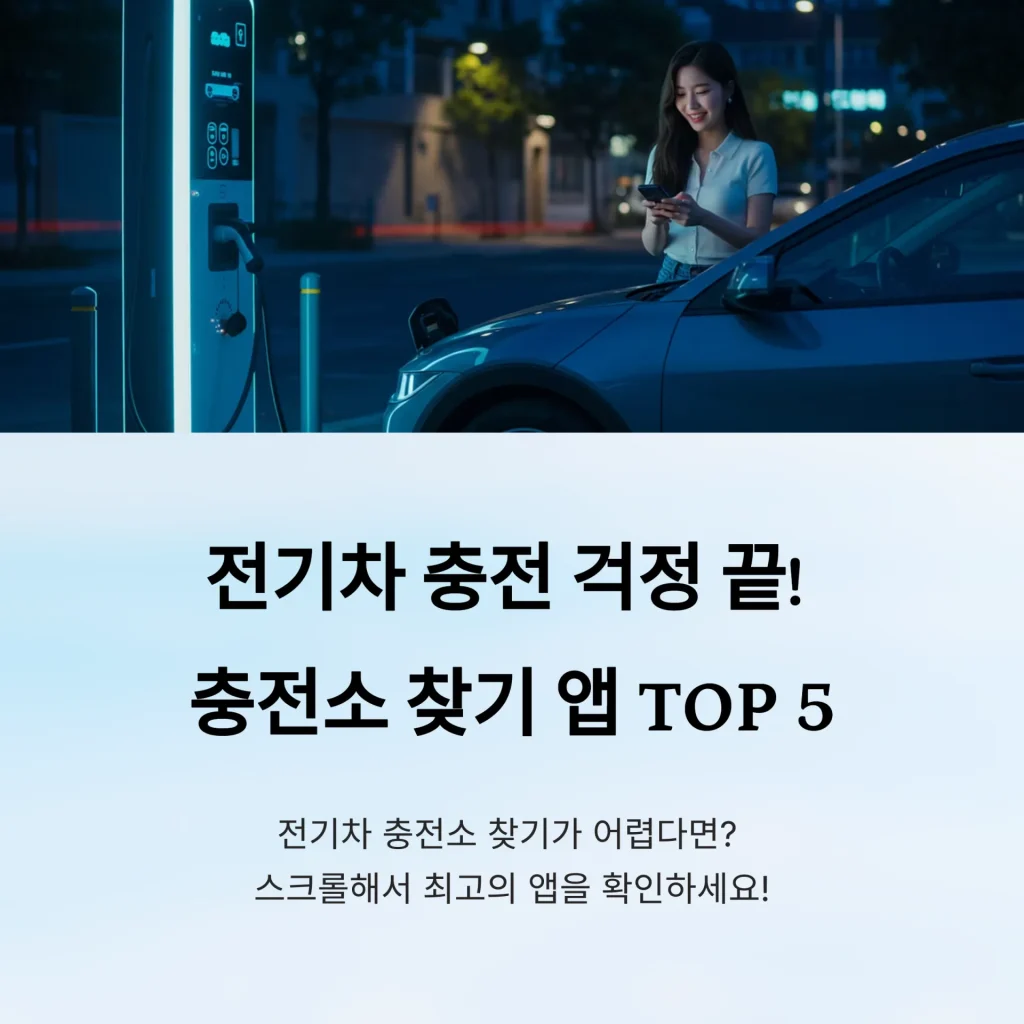 전기차 충전소 찾기 추천 앱 TOP 5 - 1_