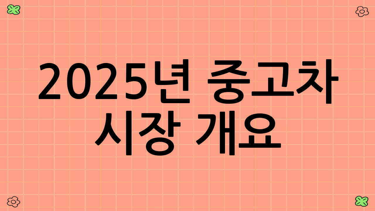 2025년 중고차 시장 개요