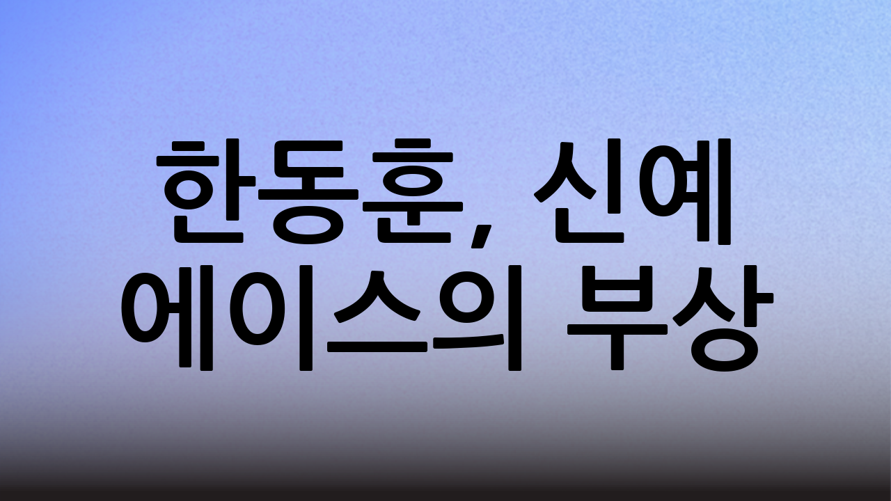 한동훈, 신예 에이스의 부상