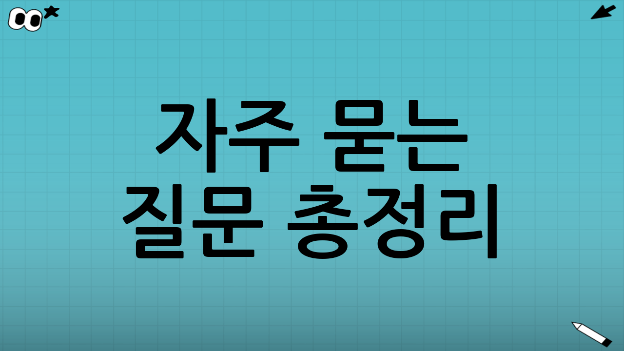 자주 묻는 질문 총정리📌