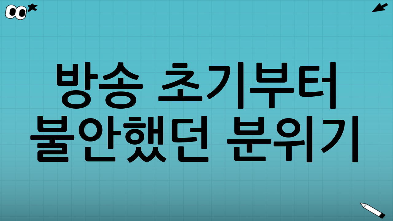 방송 초기부터 불안했던 분위기