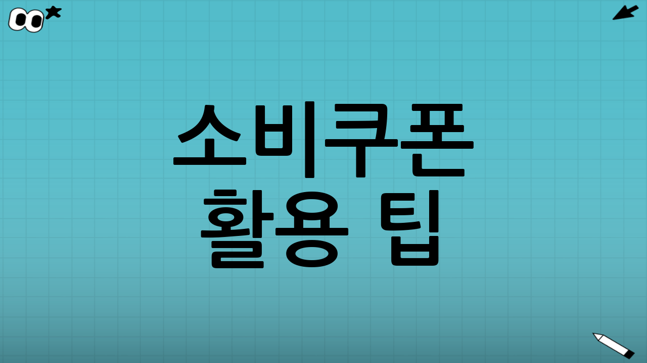 소비쿠폰 활용 팁