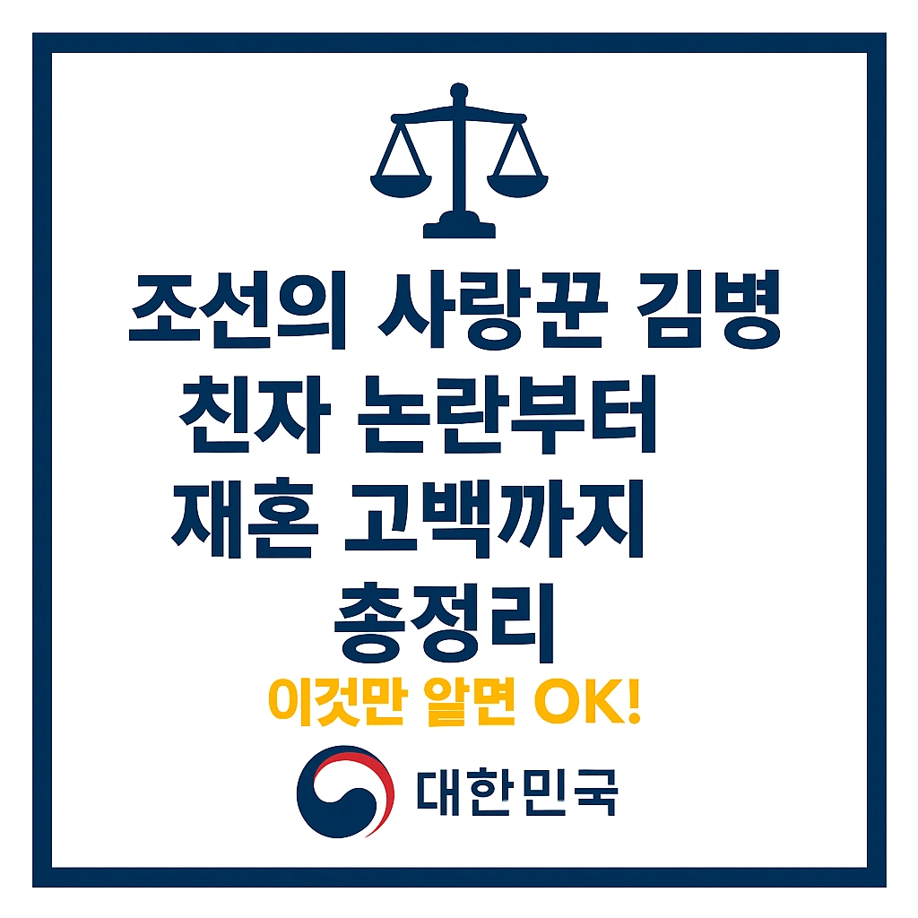 조선의 사랑꾼 김병만 친자 논란부터