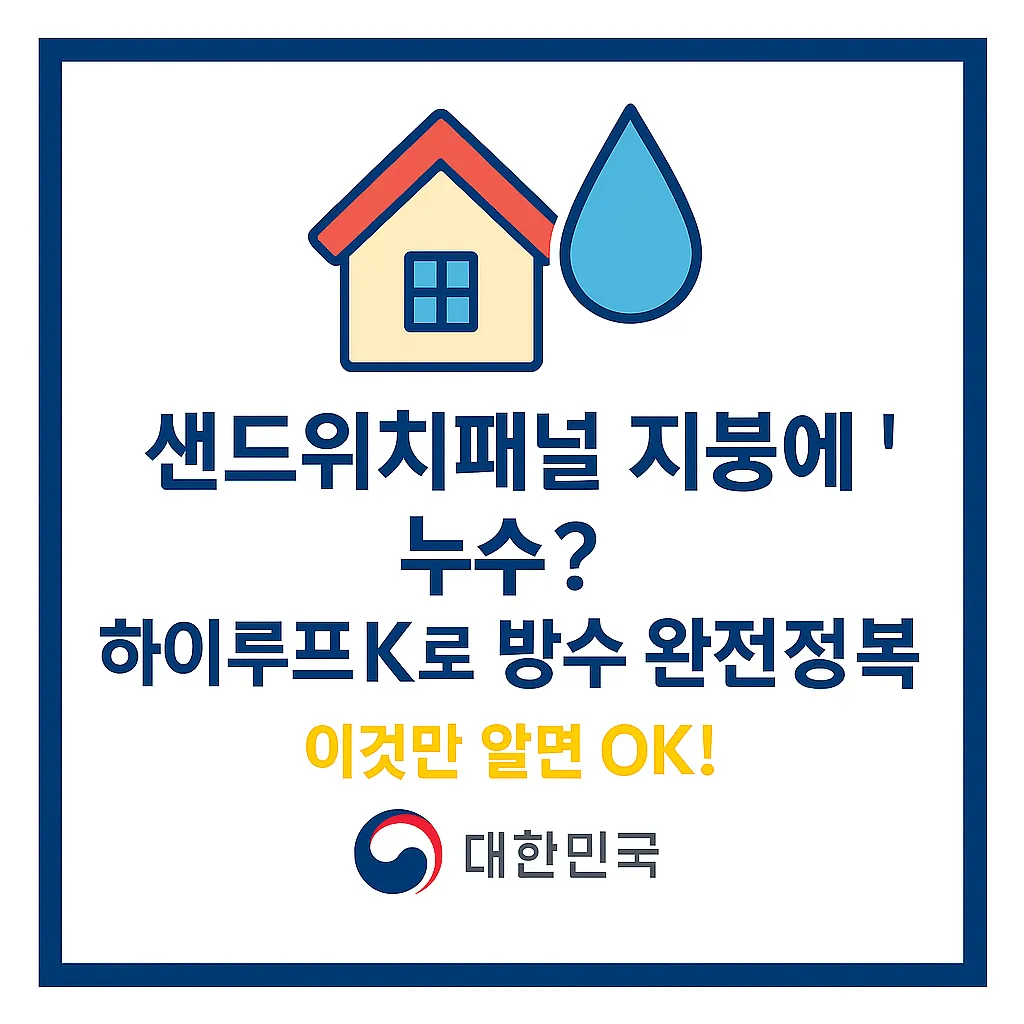 샌드위치패널 방수