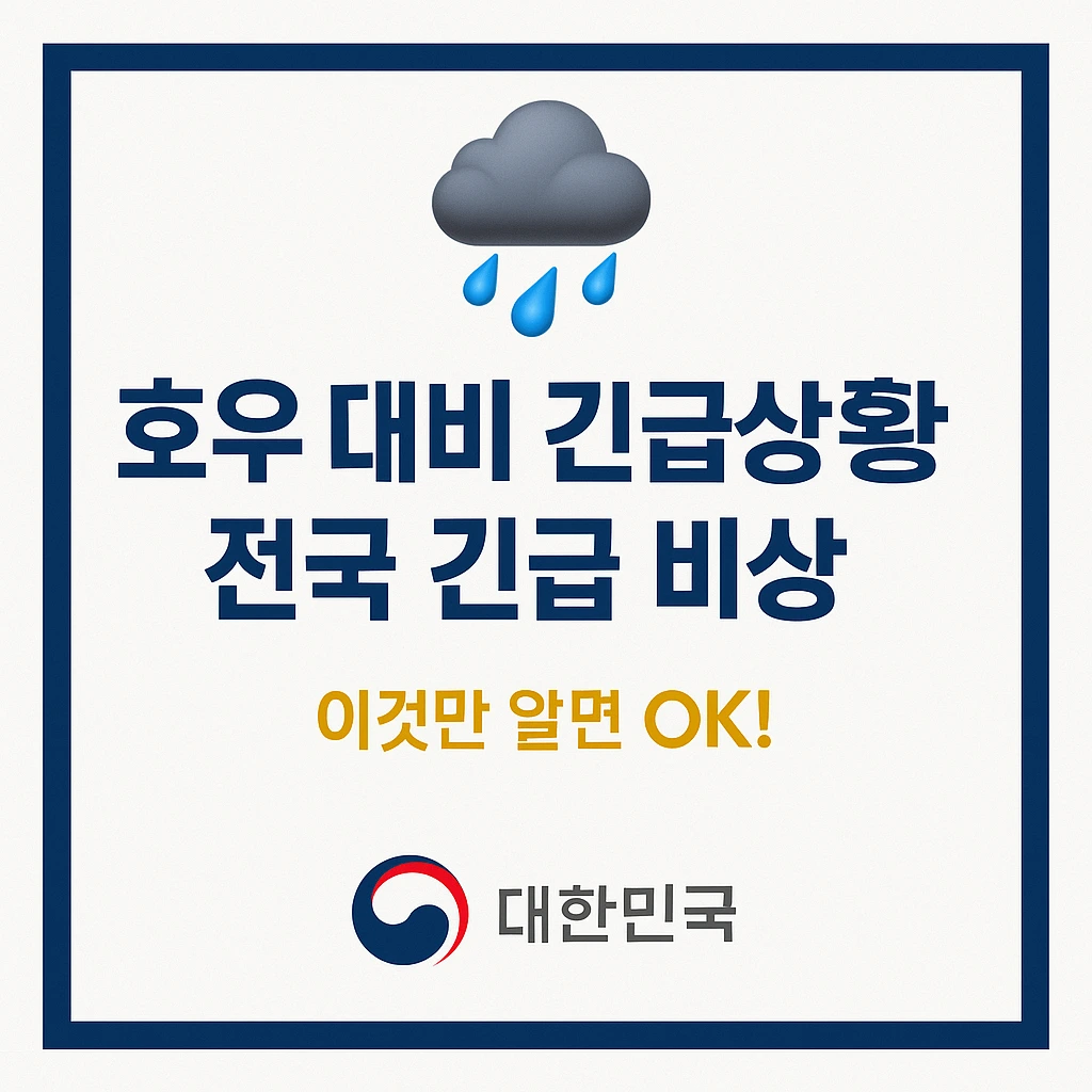 호우 대비 긴급상황