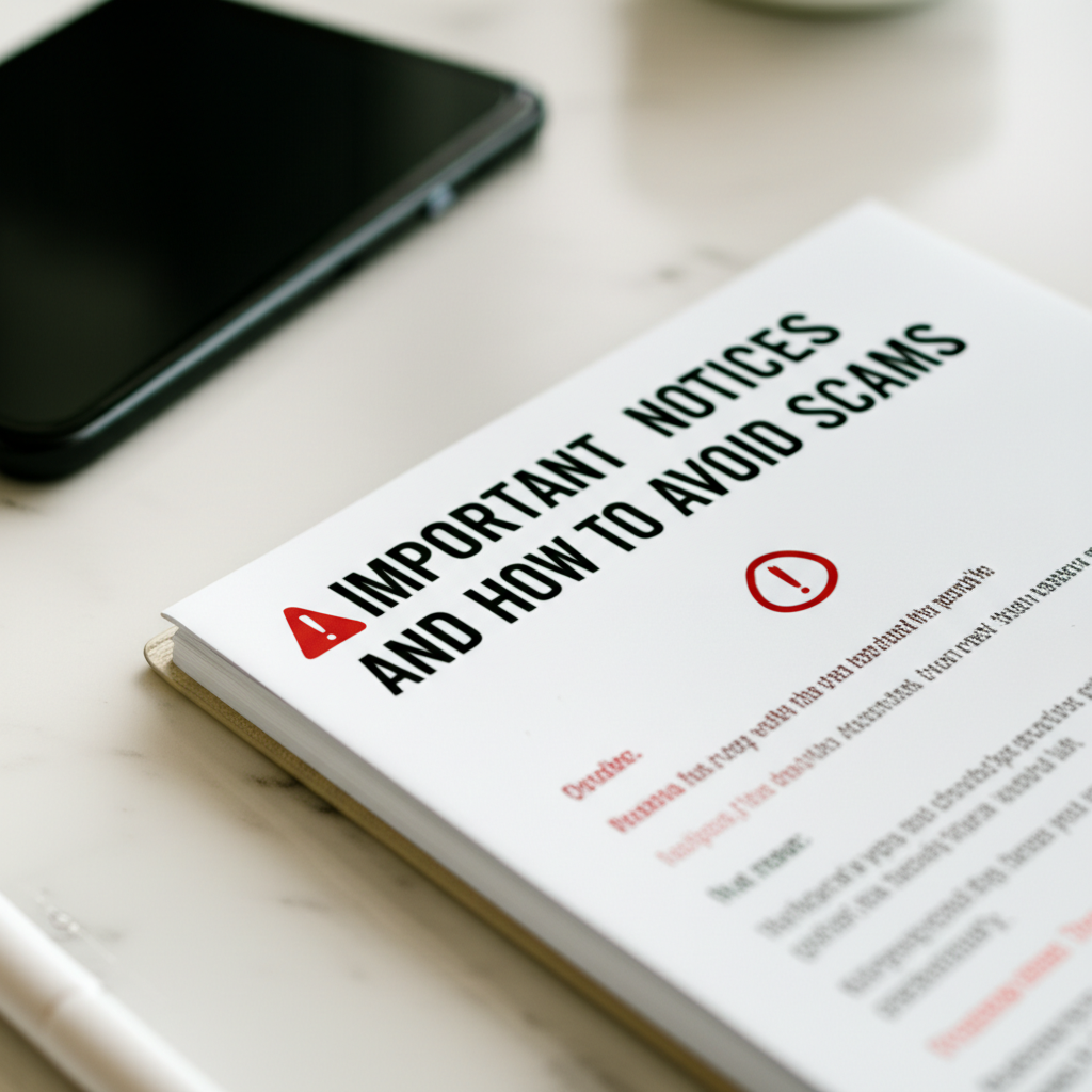 🚨 절대 놓치면 안 될 주의사항 및 사기 피해 예방법