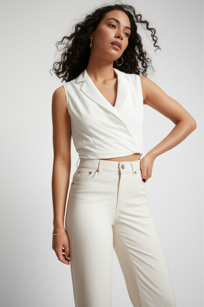 ✔️ WM(90) 사이즈: 여성스러운 크롭핏의 정석