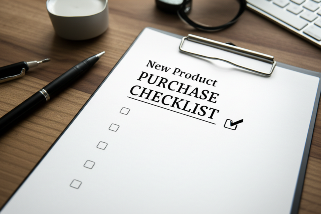 신제품 구매 체크리스트 ✅