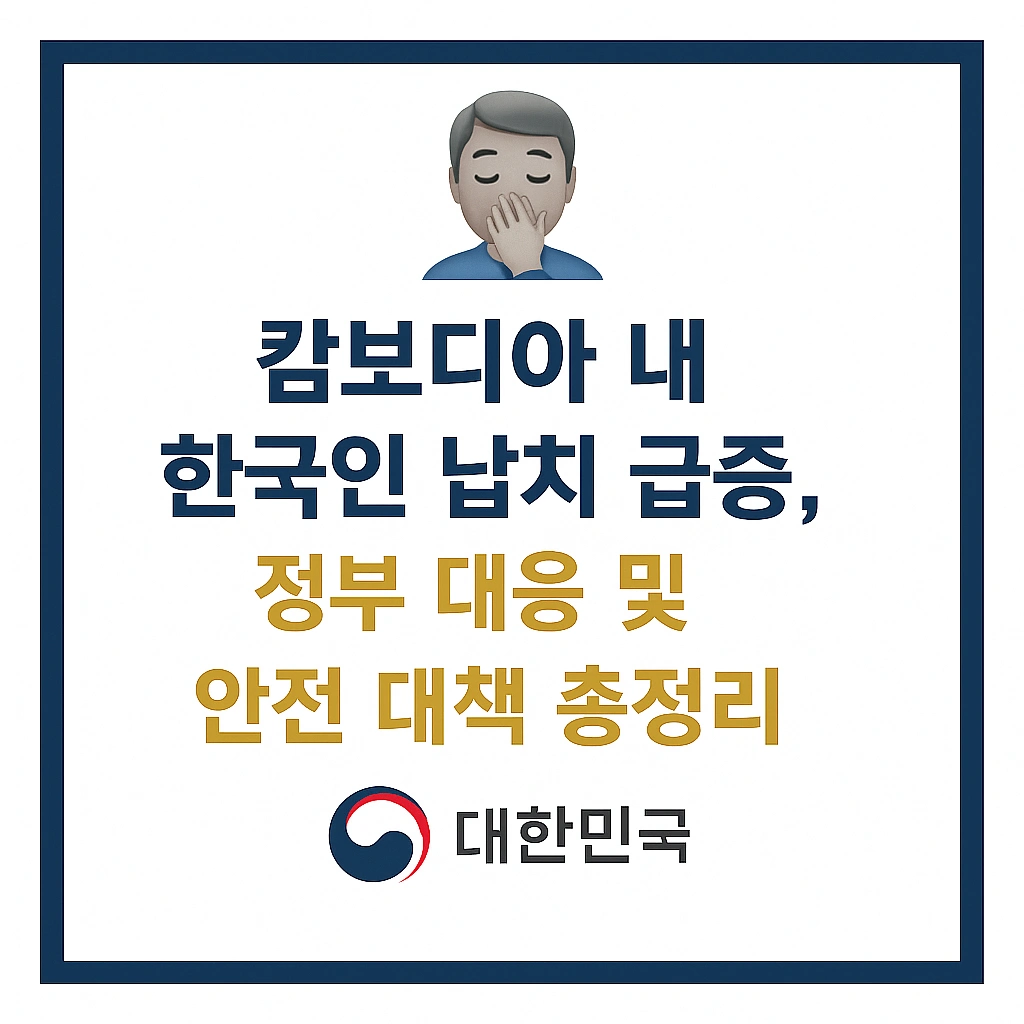 캄보디아 한국인 납치 급증, 이재명 정부의 안일한 대응이 부른 참사