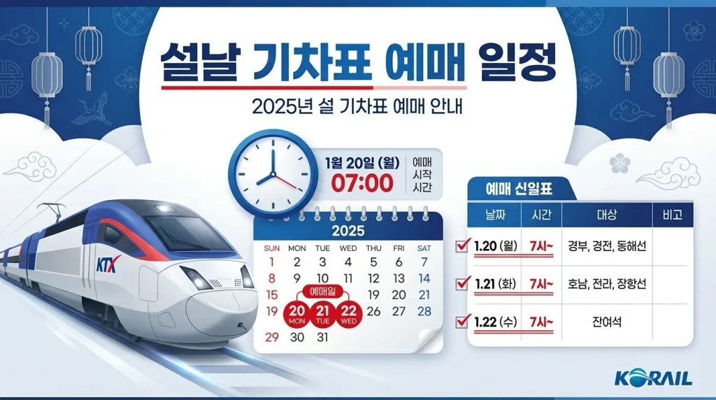 설날 기차표 예매
