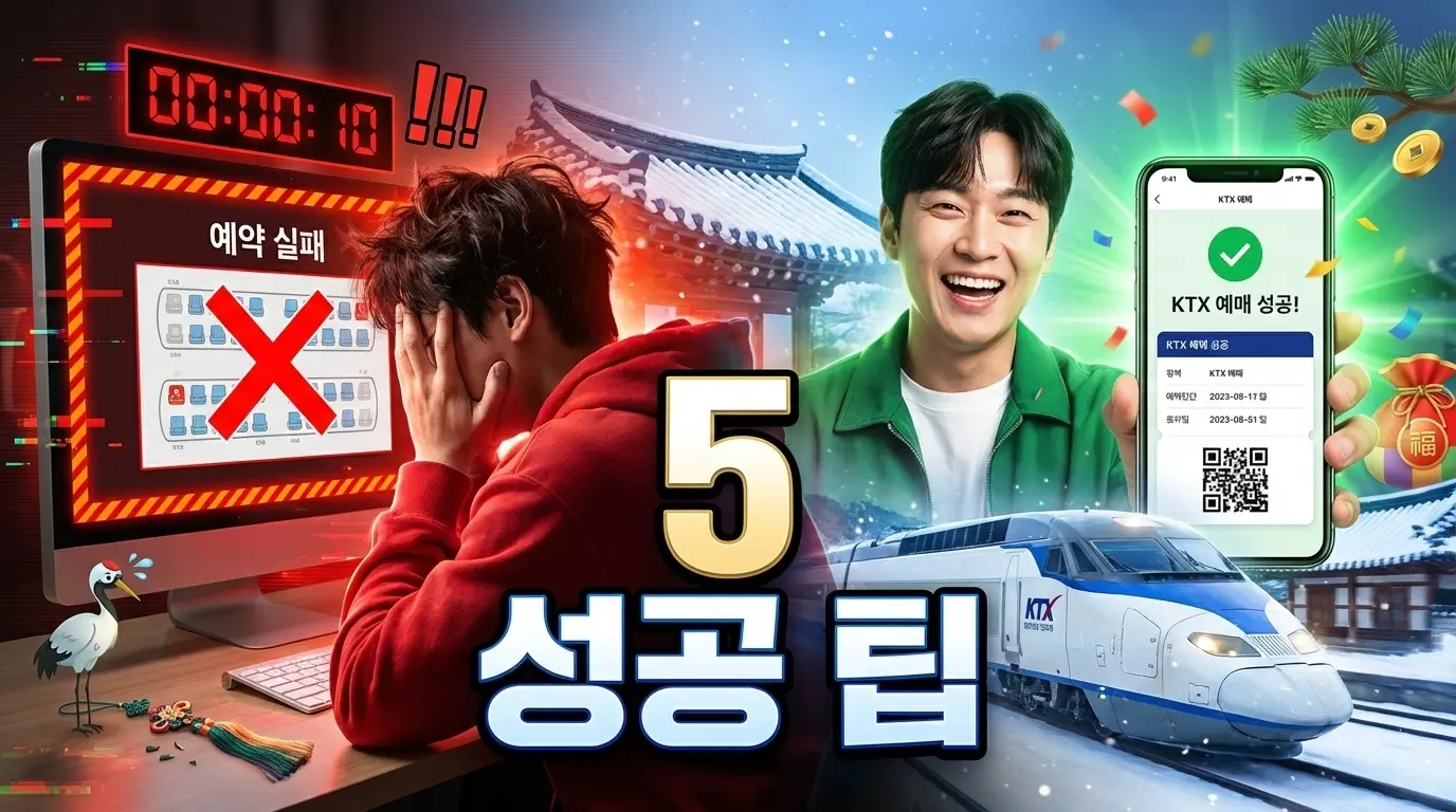 KTX 설날 예매 성공 팁