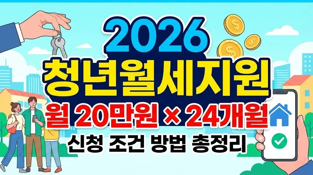 2026 청년월세지원 신청 조건 방법 총정리