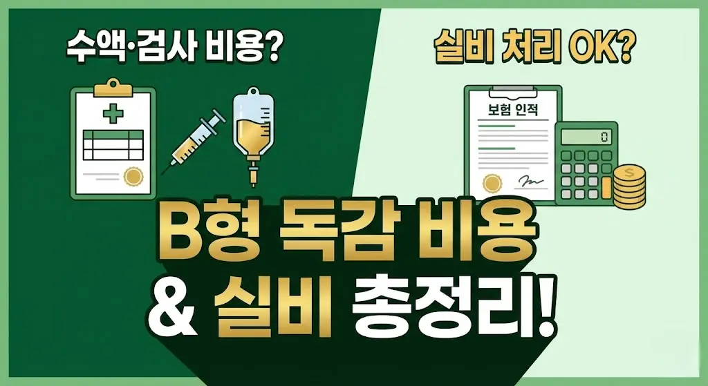B형 독감 증상 및 잠복기 전염성 안내 이미지