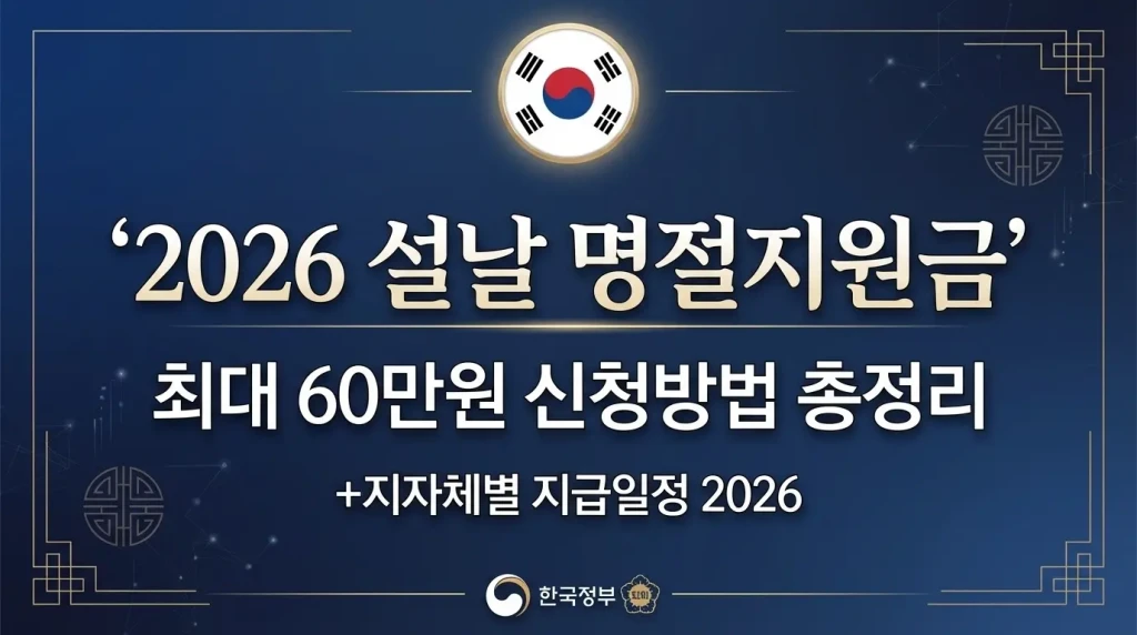 저소득층 설날 명절지원금 20만~50만원 신청방법 안내