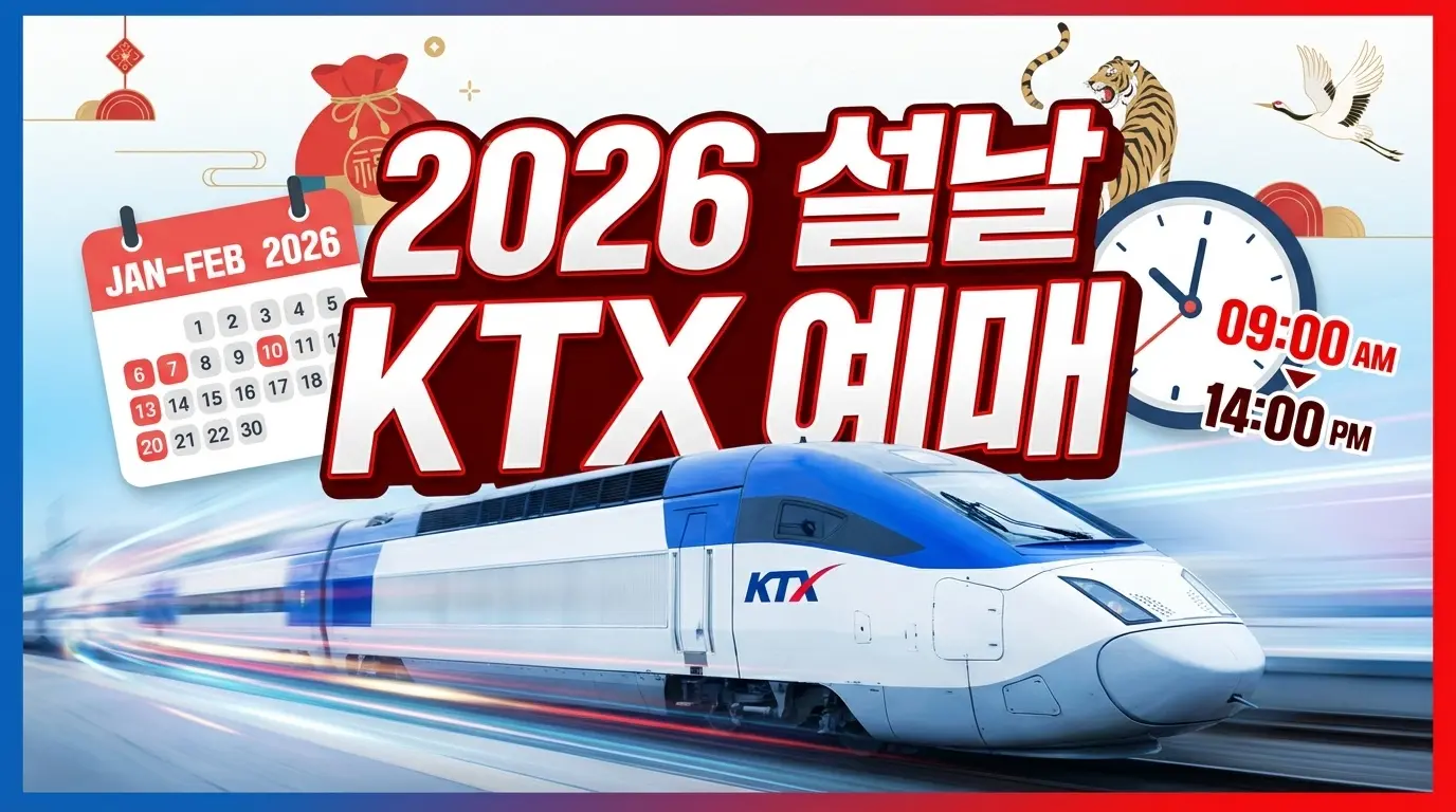 2026 설날 KTX 예매 일정