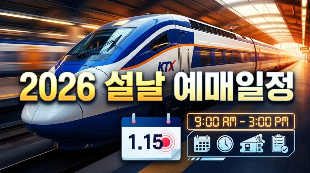 KTX 설날 예매 성공 팁