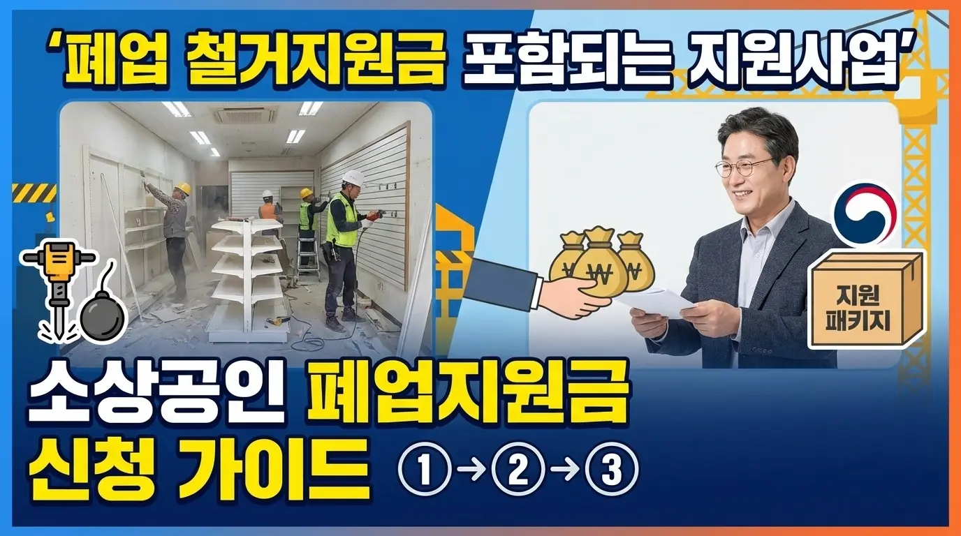 소상공인 폐업지원금 신청조건
