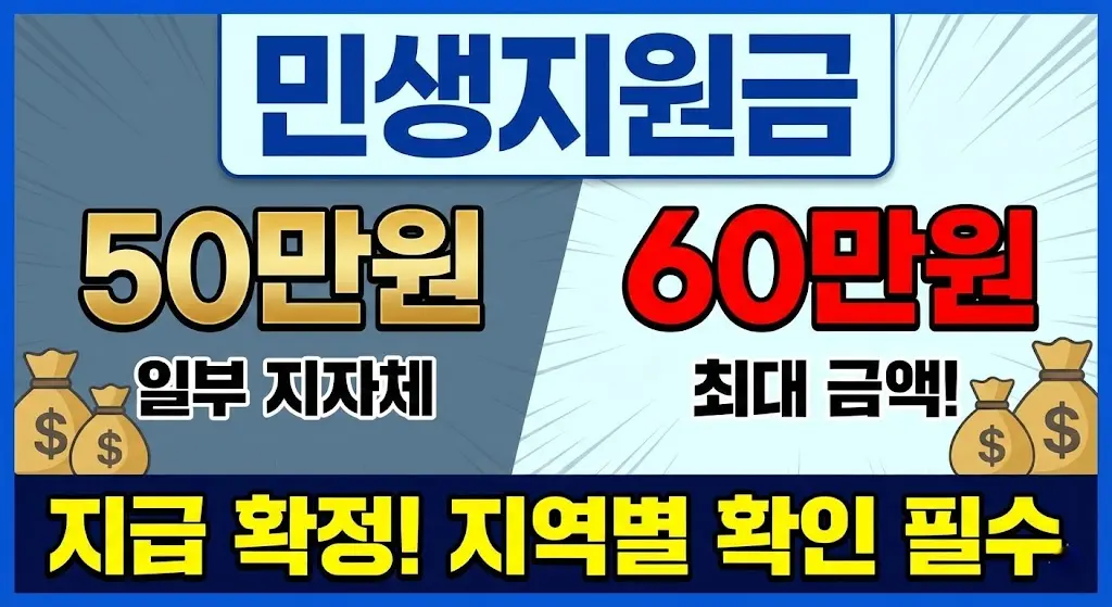 민생지원금 지역별 지급