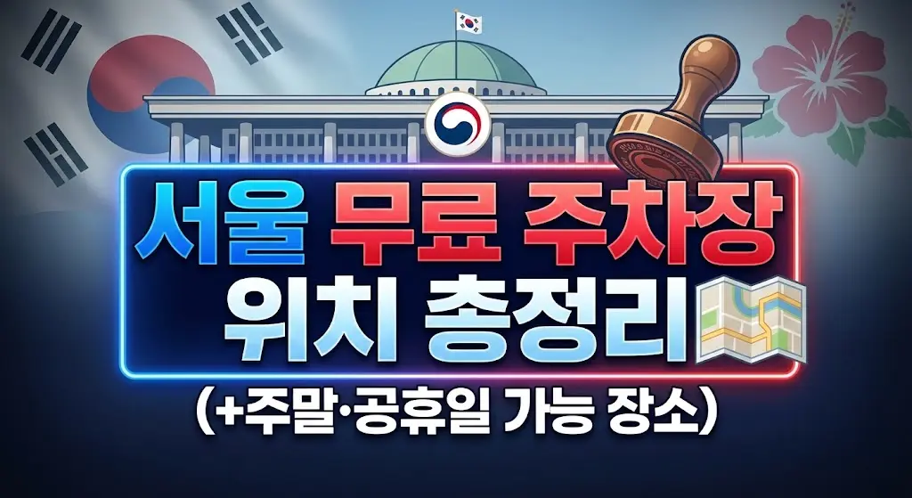 서울 무료 주차장 위치 총정리