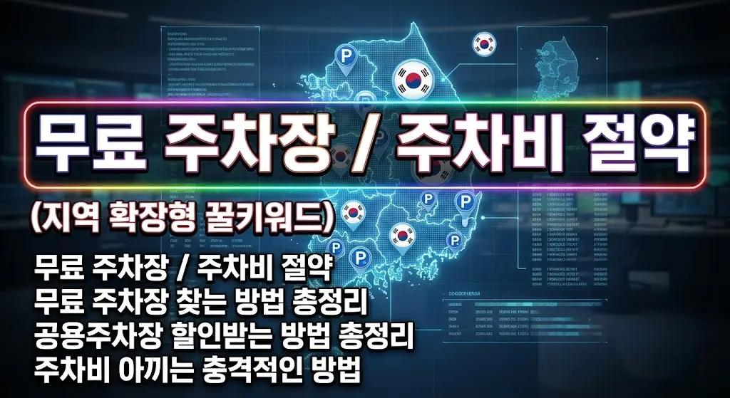 무료 주차장 찾는 방법 총정리