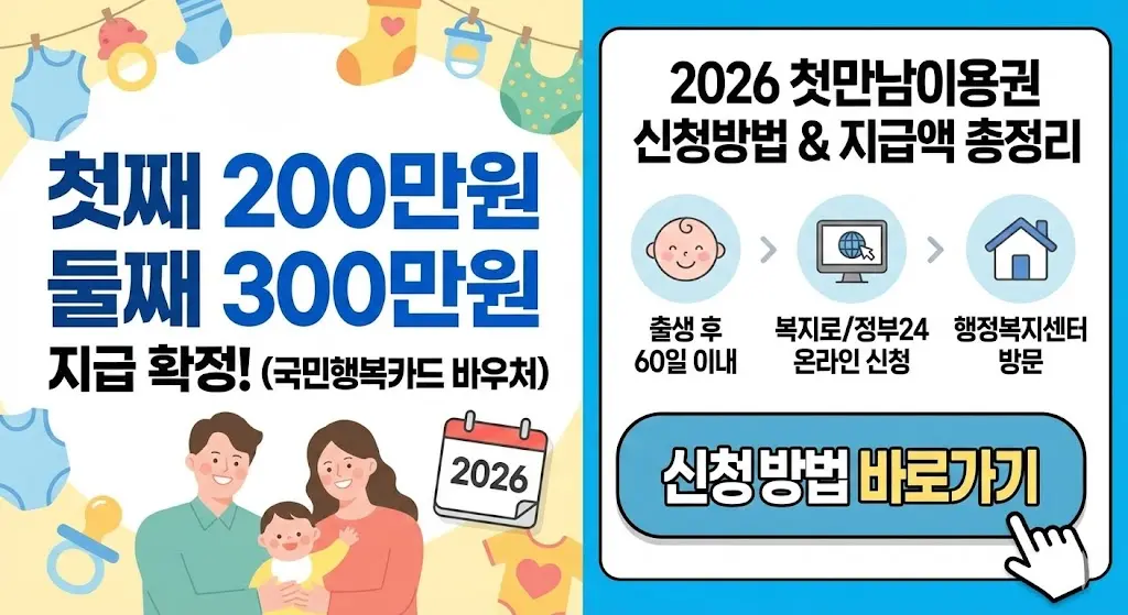 2026 첫만남이용권 신청방법