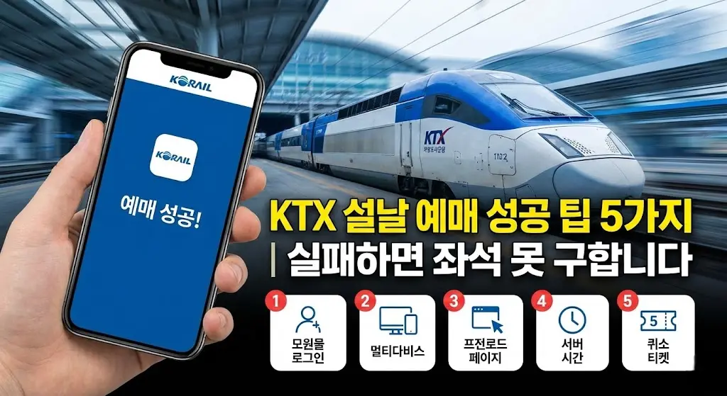 설날 기차표 예매