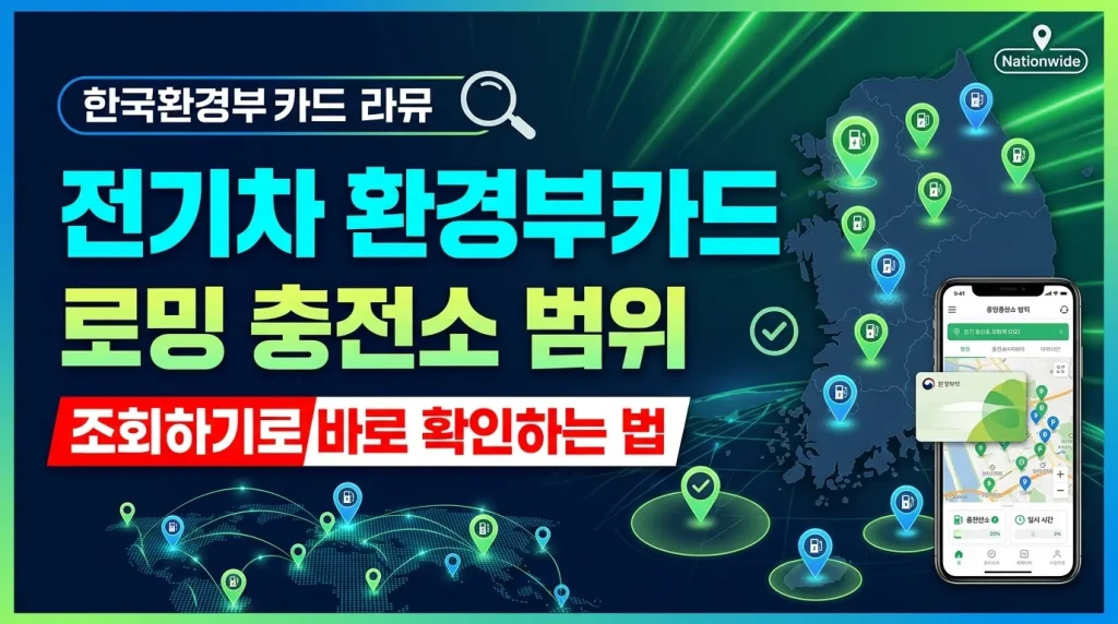 전기차 환경부카드 로밍 충전소