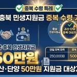 충남·충북 민생지원금