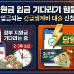 긴급생계비 대출