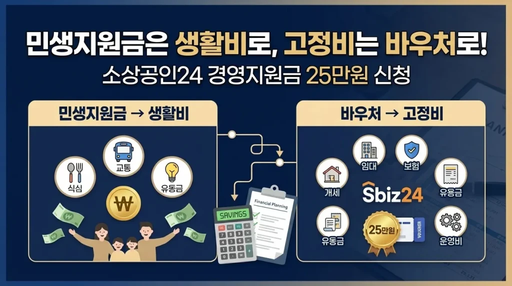 민생지원금은 생활비로, 고정비는 바우처로