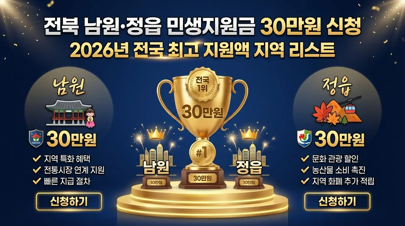 전북 남원·정읍 민생지원금