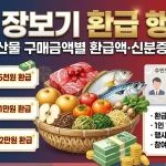 설 장보기 환급 행사