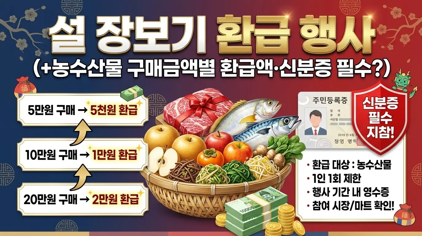 설 장보기 환급 행사