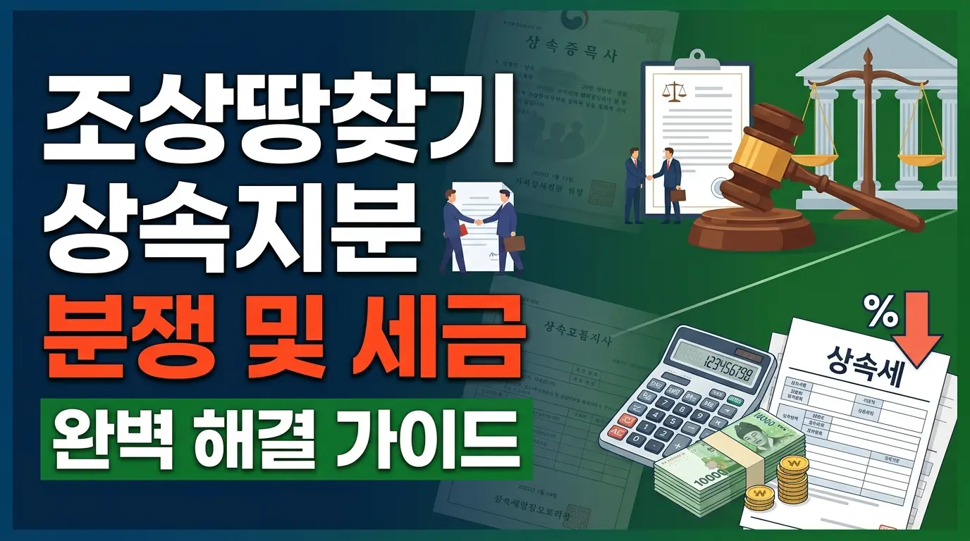조상땅찾기 상속지분 분쟁