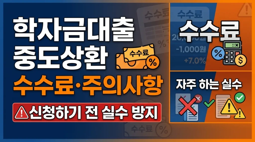 학자금대출 중도상환 수수료