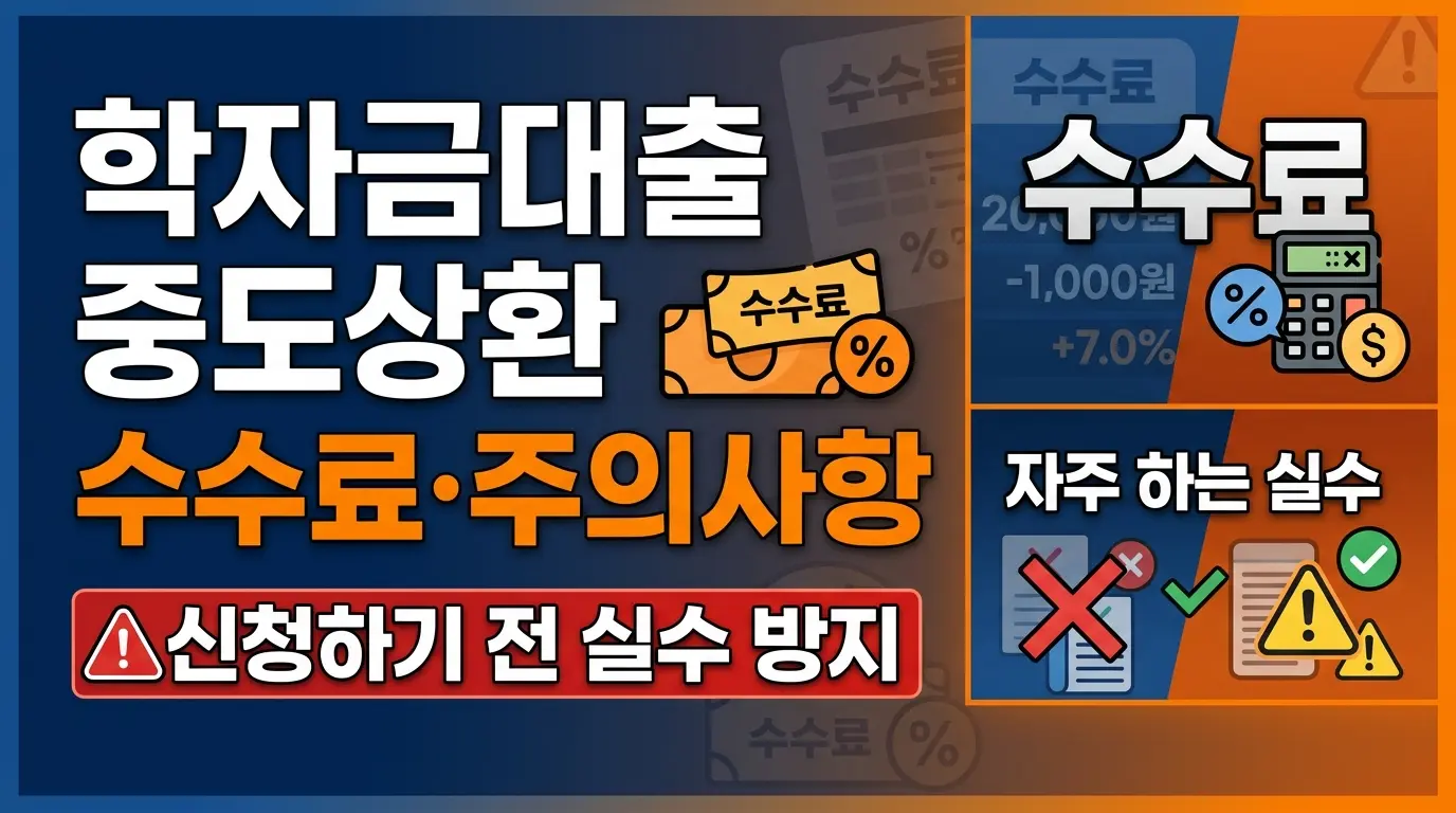 학자금대출 중도상환 수수료