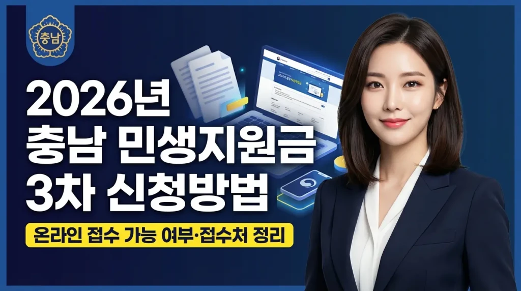 충남 민생지원금 3차 신청방법