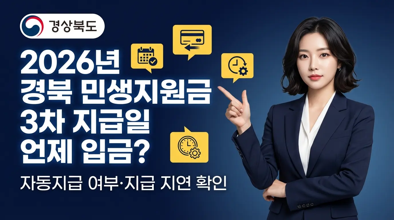 경북 민생지원금 3차 지급일