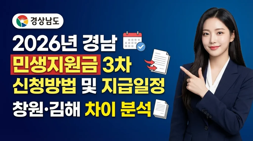 경남 민생지원금 3차 신청방법