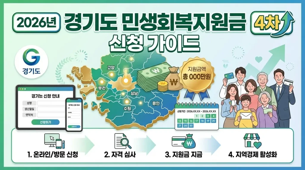 2026년 경기도 민생회복지원금 4차 신청 안내