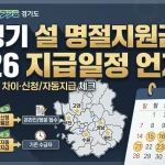 경기 설 명절지원금