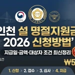 인천 설 명절지원금