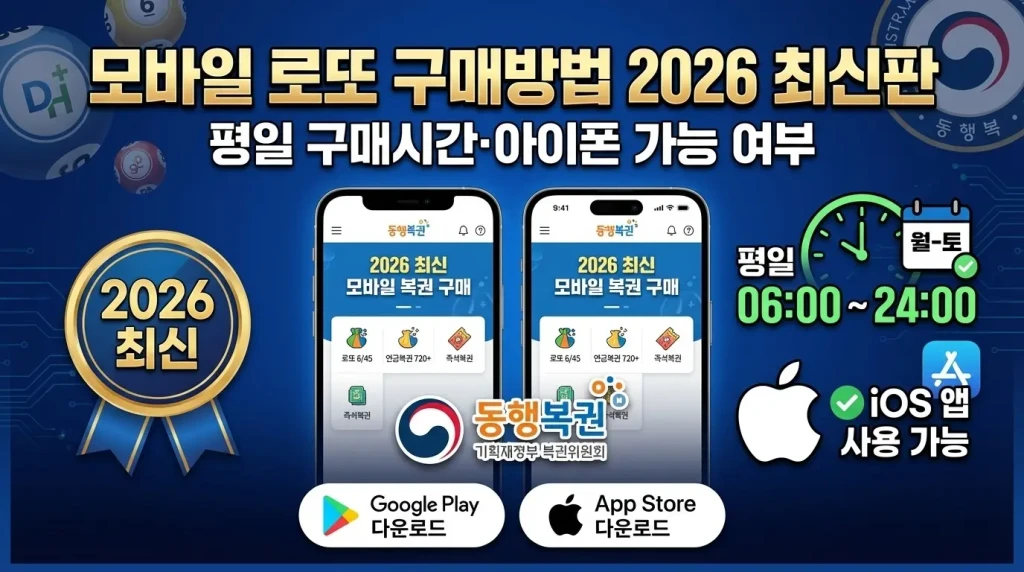 모바일 로또 구매방법