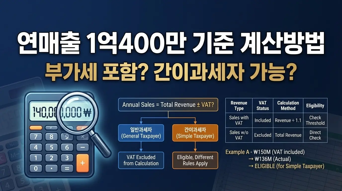 소상공인 경영안정바우처 연매출 1억400만 기준