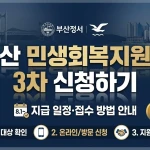 부산 민생회복지원금 3차 신청하기