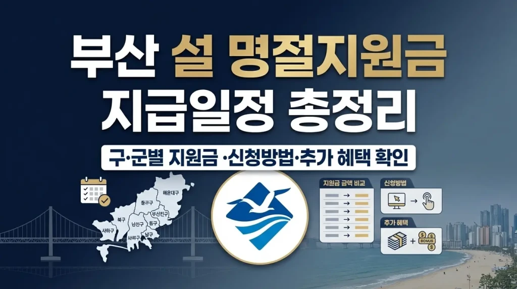 부산 설 명절지원금