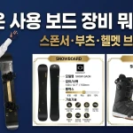 최가온 사용 보드 장비 뭐길래? (+스폰서·부츠·헬멧 브랜드 분석)