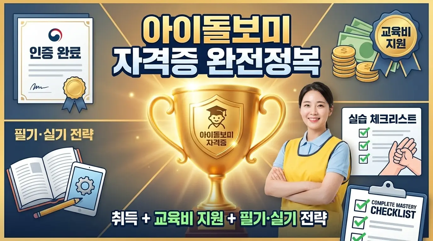 아이돌보미 자격증 완전정복
