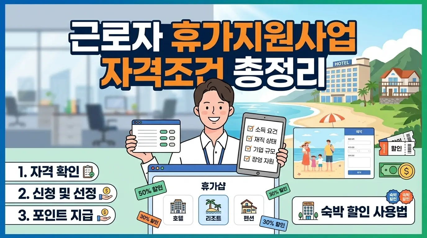 근로자 휴가지원사업 자격조건