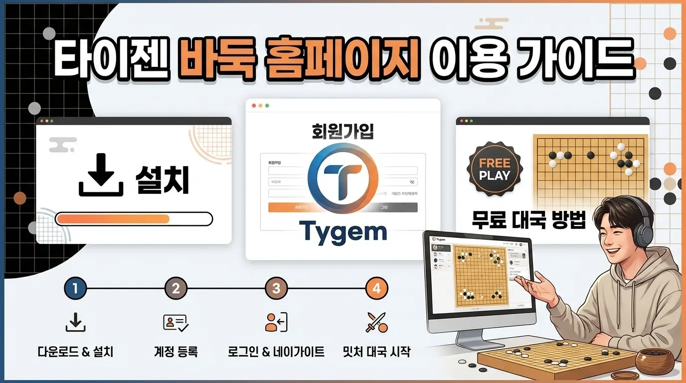 타이젬 바둑 홈페이지 이용 가이드